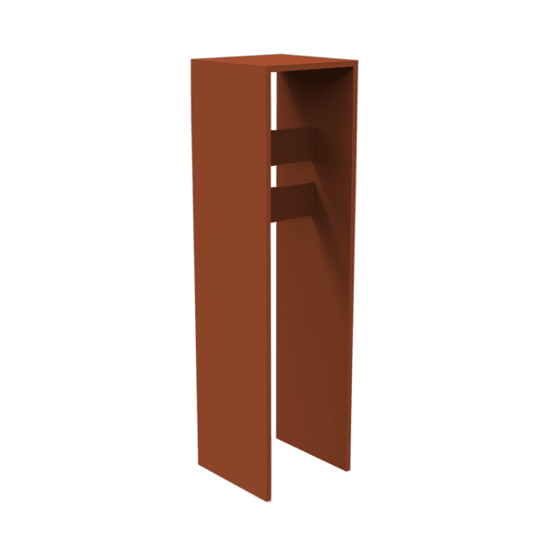 Guyon mobilier urbain borne en métal KUBIC RAL 6004